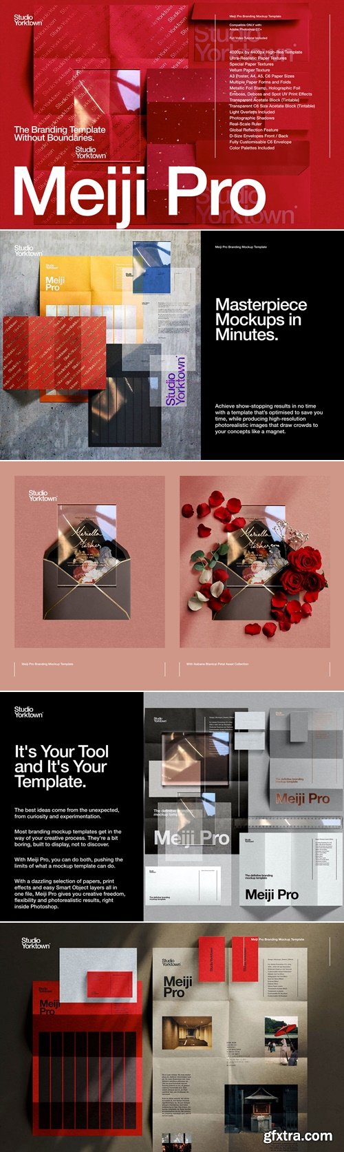 CreativeMarket - Meiji Pro Branding Mockup Template 3679092
