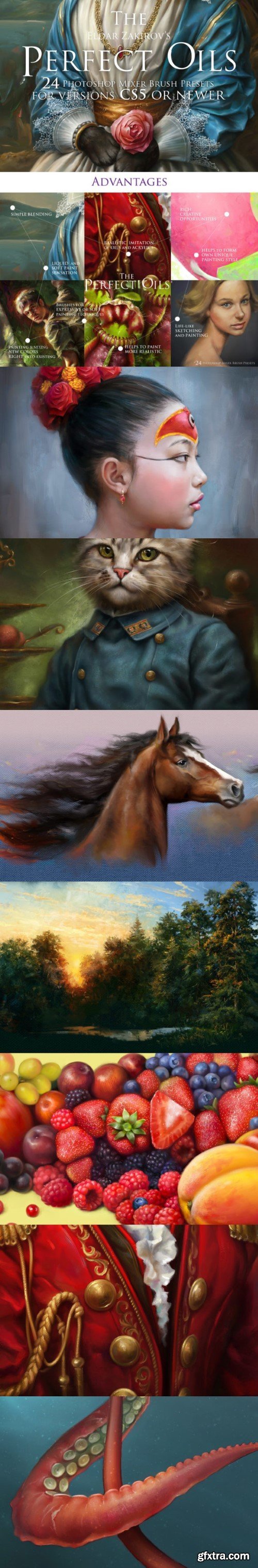 Perfect Oils. 24 PHOTOSHOP Oil Brushes