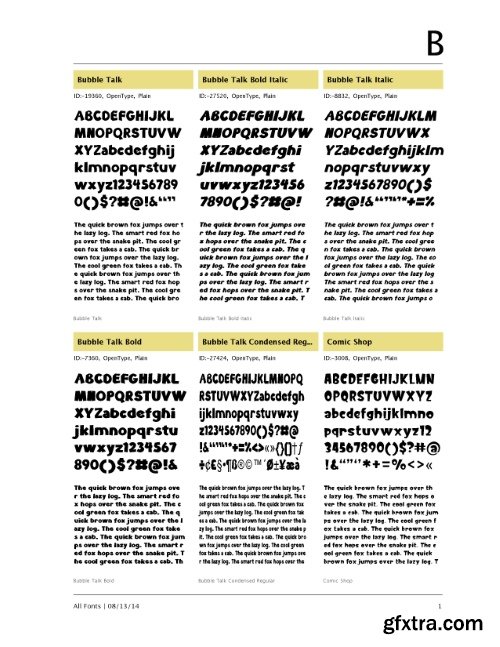 718 Comics Fonts Bundle 139xOTF, 563xTTF