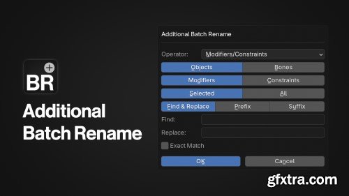 Additional Batch Rename v1.1.1 for Blender