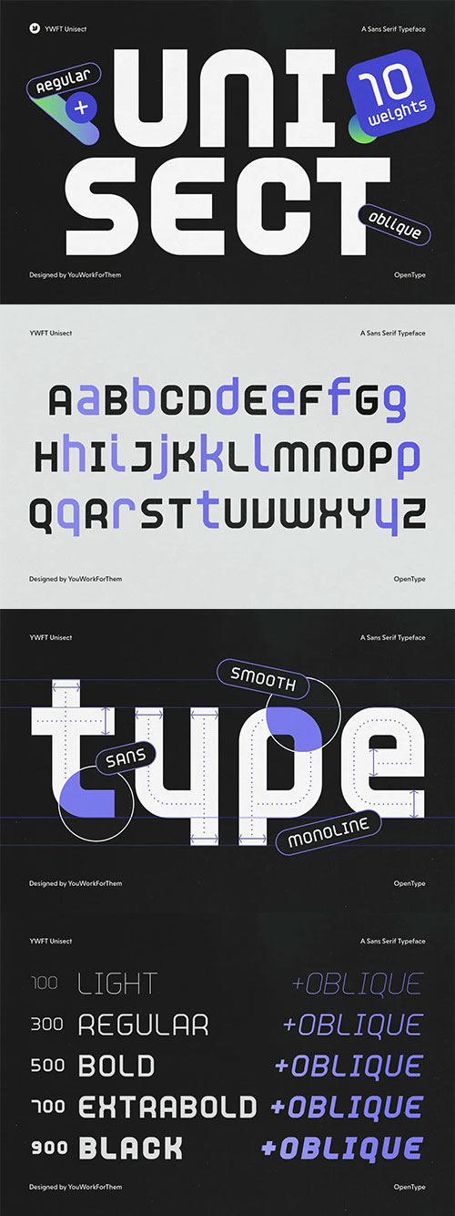 Unisect - Geometric Elegance 10xOTF