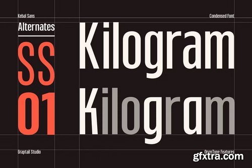 CreativeMarket - Kebal Sans Condensed Font