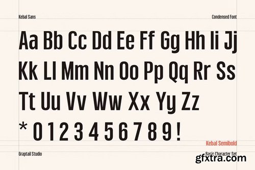 CreativeMarket - Kebal Sans Condensed Font