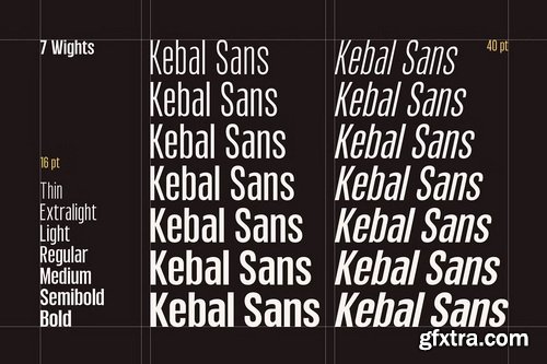 CreativeMarket - Kebal Sans Condensed Font