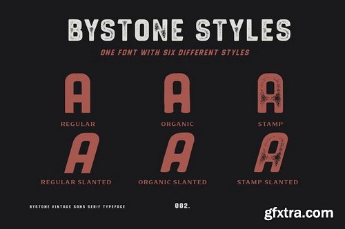 CreativeMarket - Bystone Vintage Display Sans Serif