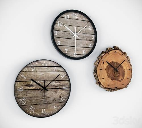 '3dsky Pro - wooden clock' '3dsky Pro - wooden clock'