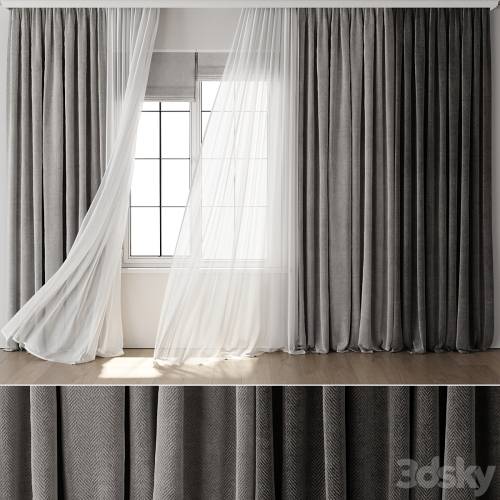 '3dsky Pro - Old Curtain for Interior 118'