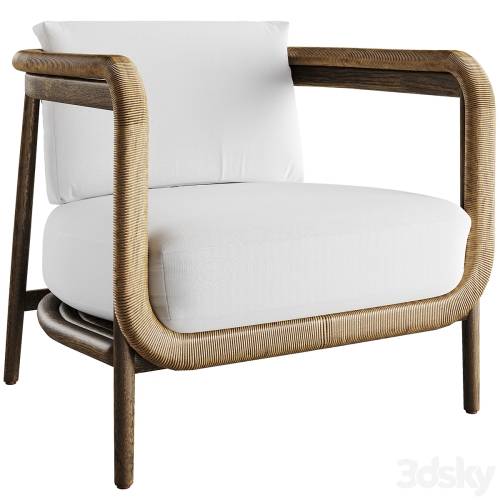 '3dsky Pro - Palecek Duvall Lounge Chair' '3dsky Pro - Palecek Duvall Lounge Chair'