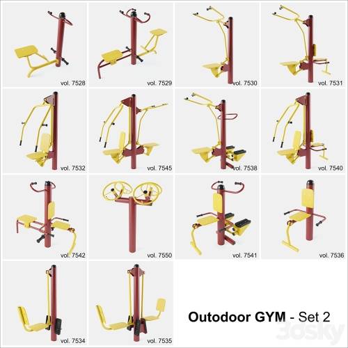 '3dsky Pro - Outdoor Gym Set 2'