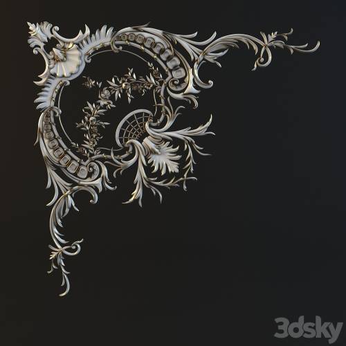 '3dsky Pro - corner with gilding' '3dsky Pro - corner with gilding'