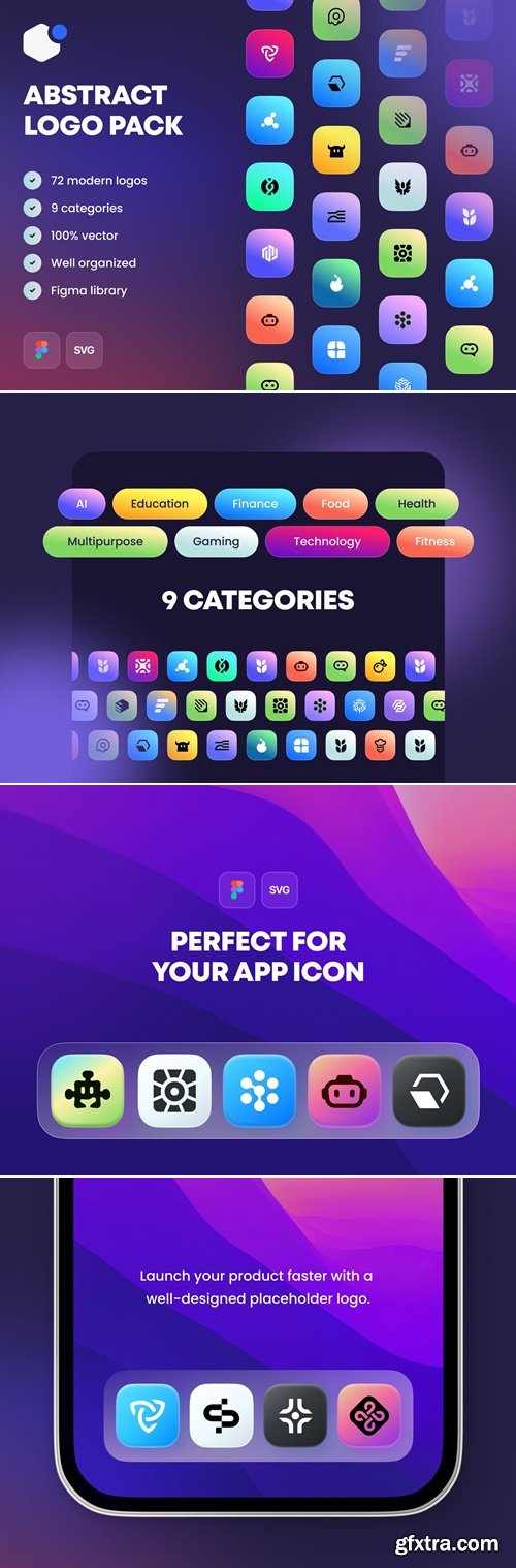 Abstract Logo Pack - Free placeholder logo library