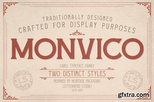 CreativeMarket - Monvico Label Display Font
