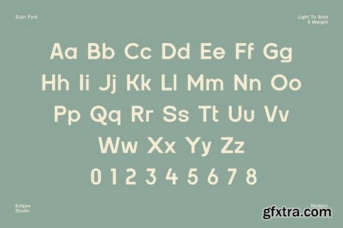 CreativeMarket - Zujin Geometric Sans Serif