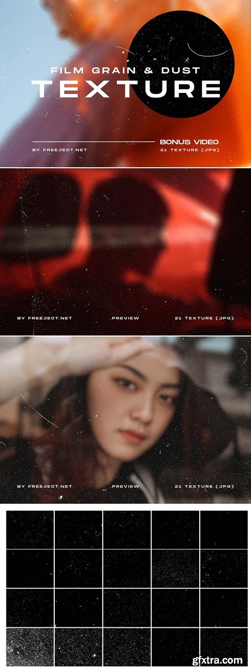 CreativeMarket - Film Grain & Dust Texture Overlay 5686668