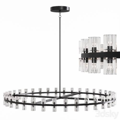 '3dsky Pro - Restoration Hardware ARCACHON ROUND CHANDELIER 60 Black' '3dsky Pro - Restoration Hardware ARCACHON ROUND CHANDELIER 60 Black'