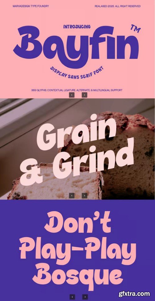 Bayfin - Playful Display Font
