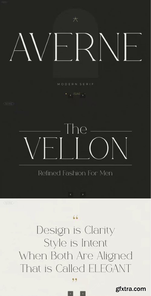 Averne - Modern Luxury Font