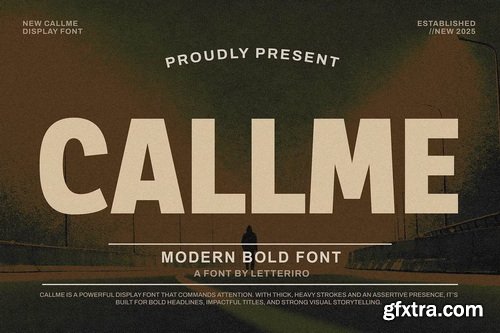 CreativeMarket - Callme Modern Bold Font