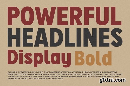 CreativeMarket - Callme Modern Bold Font