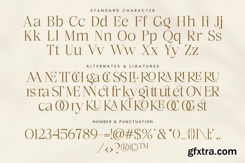 CreativeMarket - Luxury Styilsh Modern Serif Font