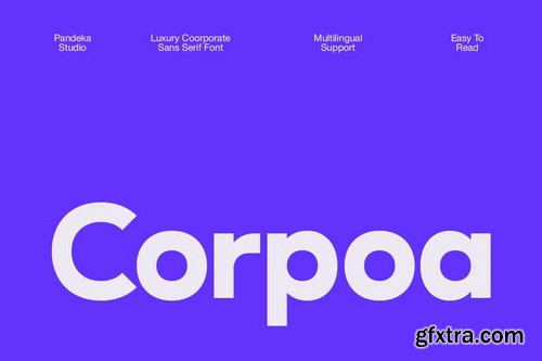 CreativeMarket - Corpoa Modern Branding Sans