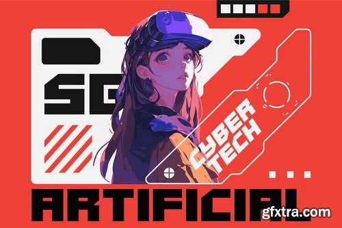 CreativeMarket - Cyberform Futuristic Font