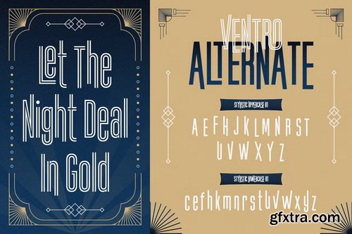 CreativeMarket - Ventro Art Deco Font