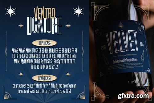 CreativeMarket - Ventro Art Deco Font