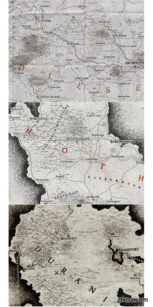 Etsy - Worldcrafter D&D Map Making Kit for Photoshop Procreate and Affinity Photo