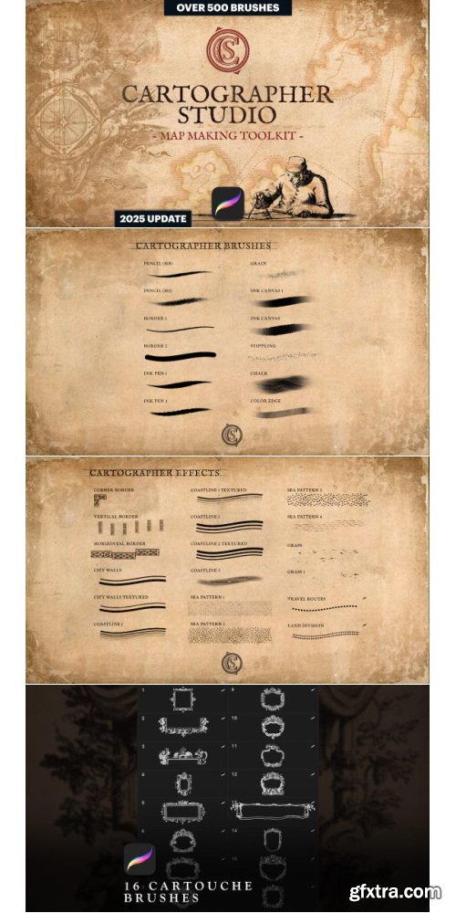 Etsy - Cartographer Studio Map Making Toolkit For PROCREATE