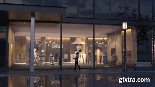 Gumroad - wParallax Retail 2 // One-Click-Interiors for Archviz