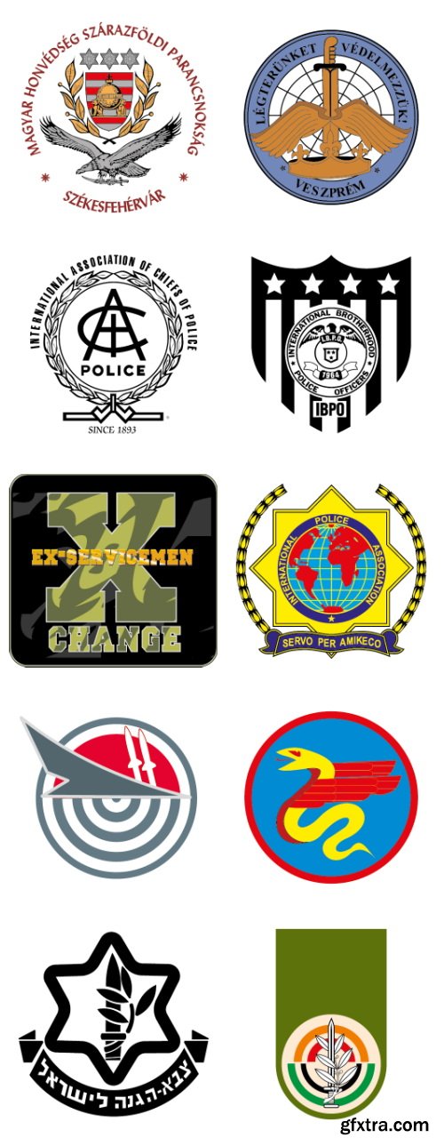 170 Top Secret Emblems EPS, AI & CDR