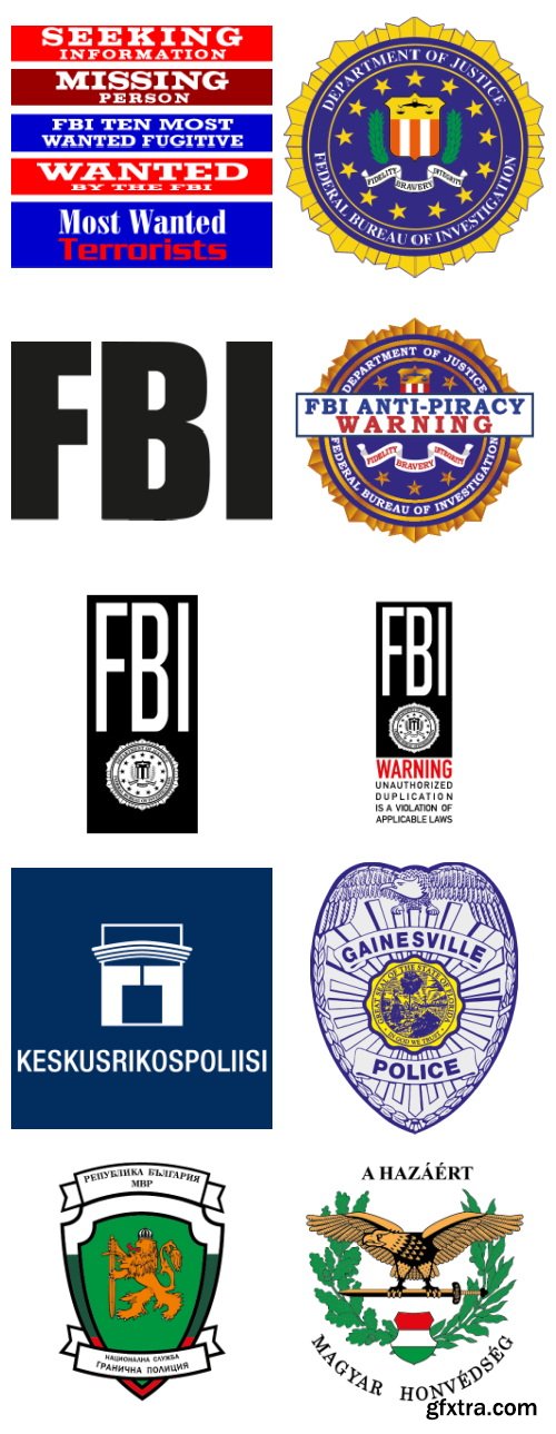 170 Top Secret Emblems EPS, AI & CDR