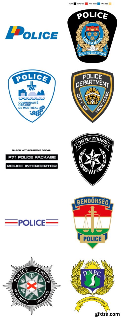 170 Top Secret Emblems EPS, AI & CDR