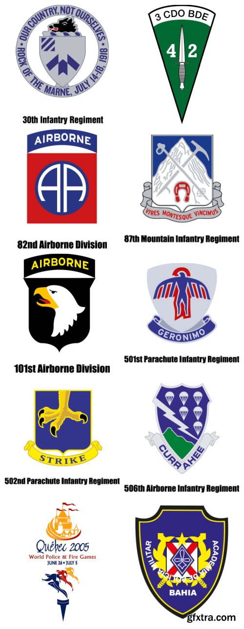 170 Top Secret Emblems EPS, AI & CDR