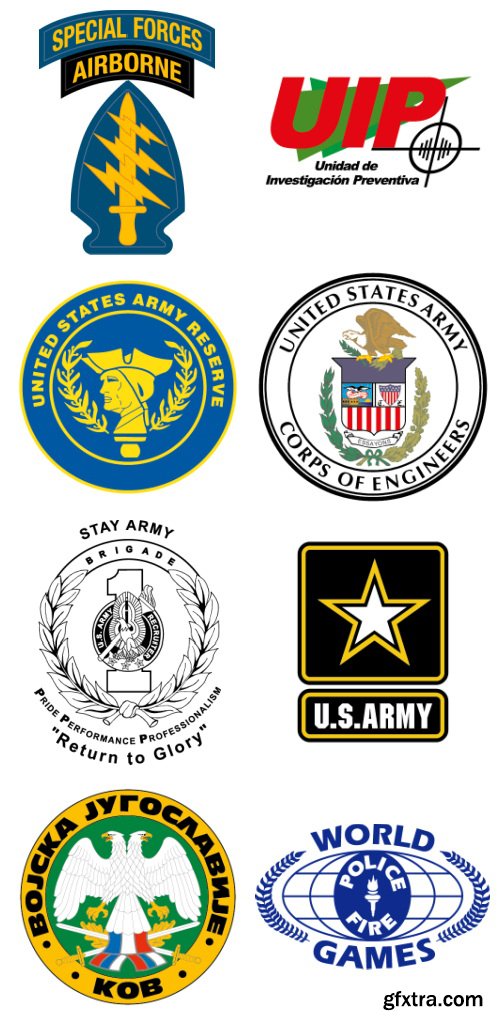 170 Top Secret Emblems EPS, AI & CDR