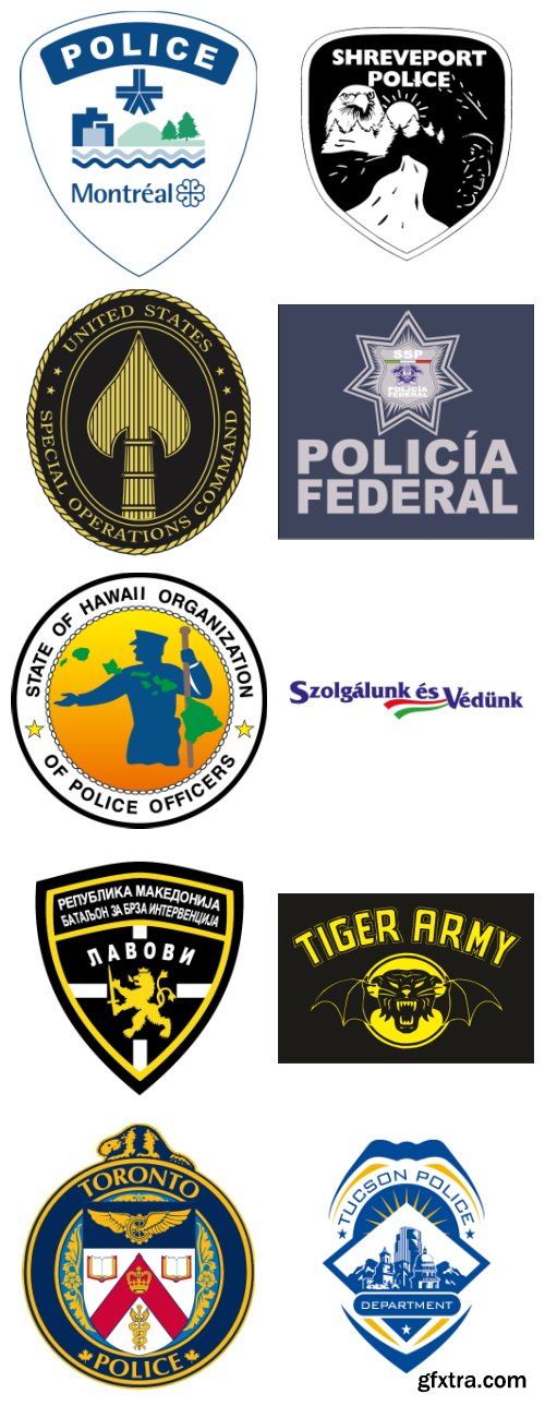 170 Top Secret Emblems EPS, AI & CDR