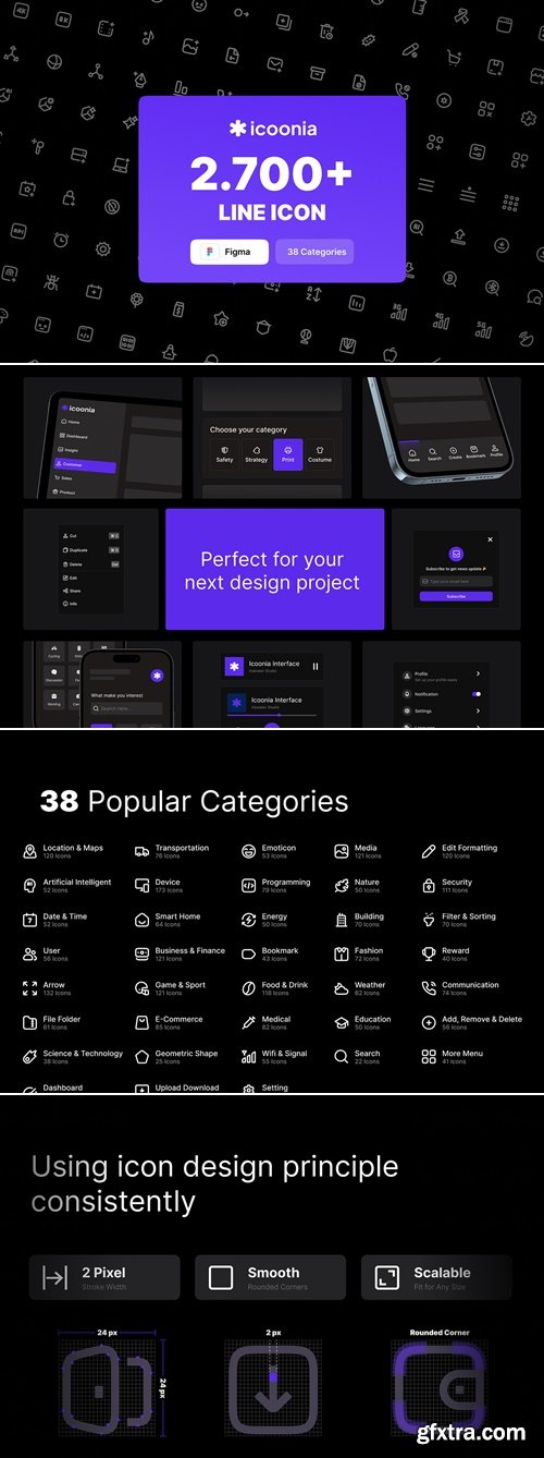 CreativeMarket - Icoonia - 2.700+ Vector Icon (Line, Solid Style) 279994910
