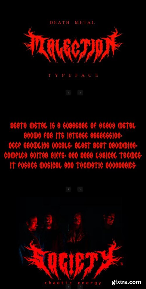 Malection - A Font Forged in Chaos and Darkness