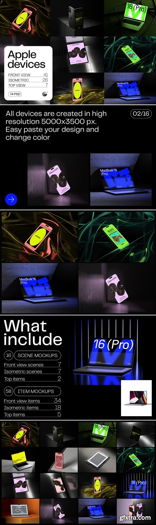 CreativeMarket - Apple device mockups 91978799