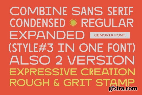 CreativeMarket - Gemoria Sans Serif Combination