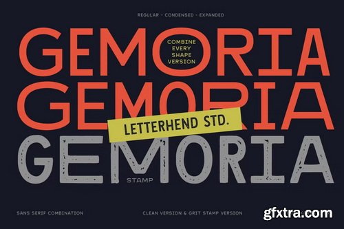 CreativeMarket - Gemoria Sans Serif Combination