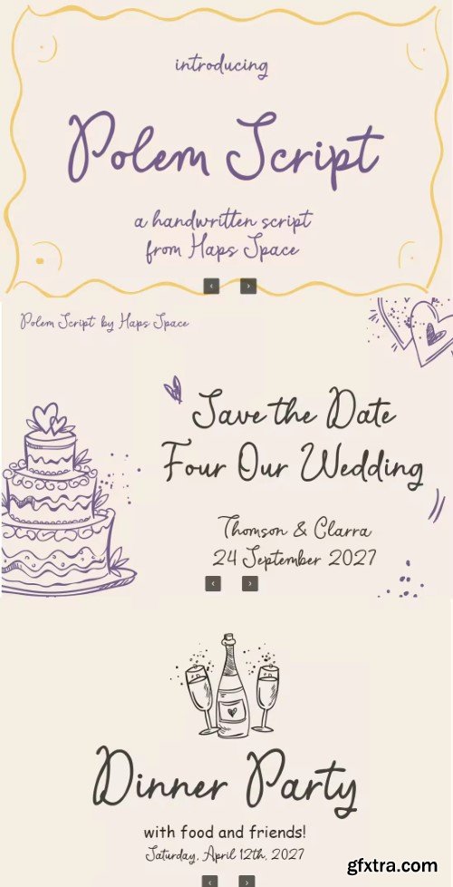 Creativemarket - Polem Script Elegant Handwritten