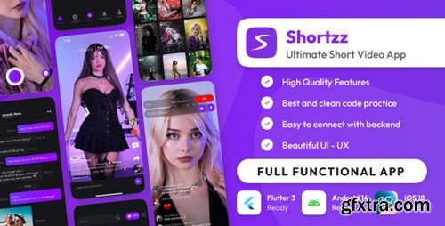 CodeCanyon - Shortzz : Tiktok Clone - Short Video App Live streaming, PK Battle, Feed, Story etc. Flutter/Laravel
