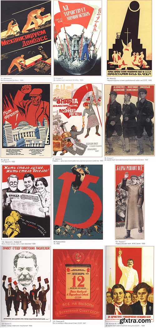 USSR Soviet Political Posters 118xJPG