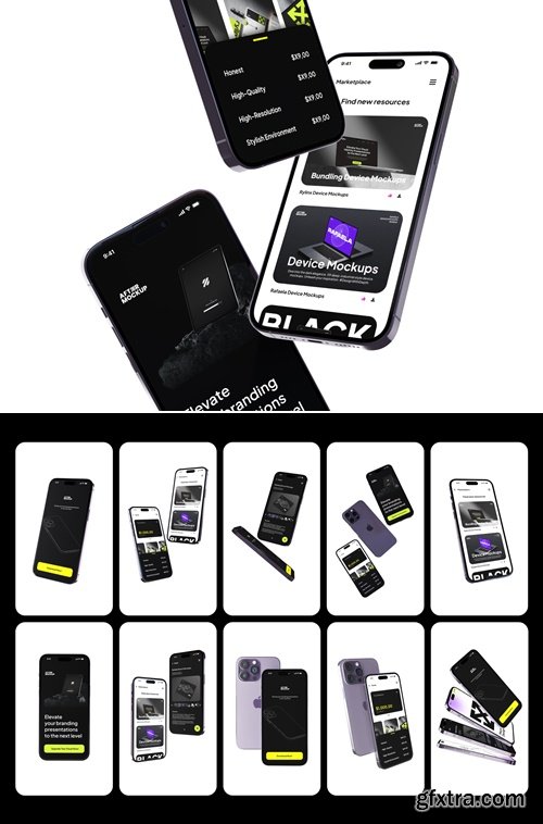 iPhone Vertical Mockups