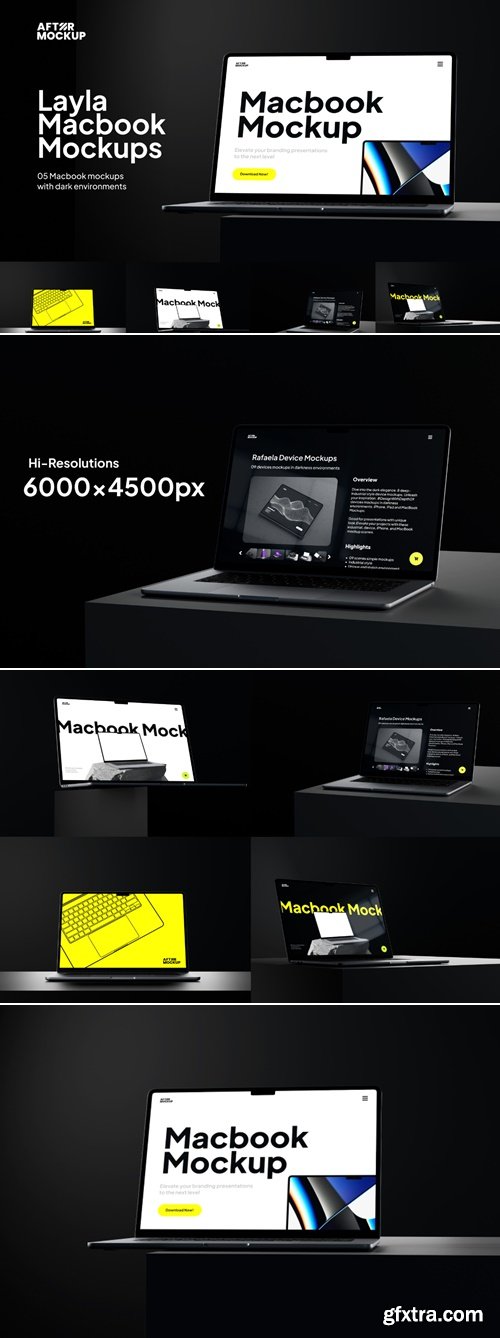 MockupCloud - Layla Macbook Mockups