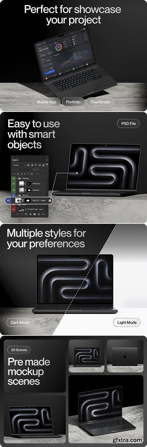 Apple Macbook Pro Mockup M3