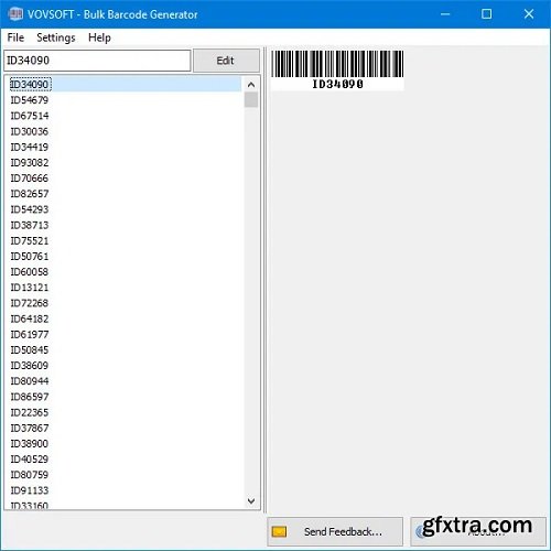 VovSoft Bulk Barcode Generator 1.1