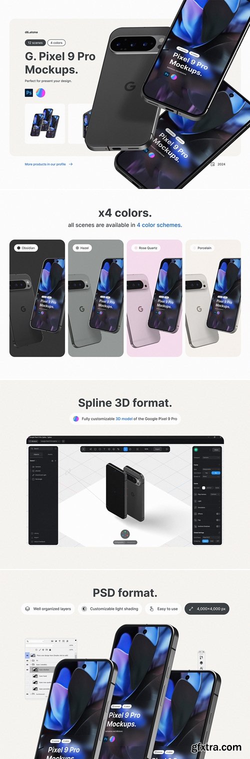 d6Store - Google Pixel 9 Pro Mockups